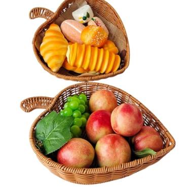 Imagem de Cesta de Vime em Formato de Maçã com Tampa – Artesanal, Decorativa e Funcional para Pães, Frutas ou Presentes