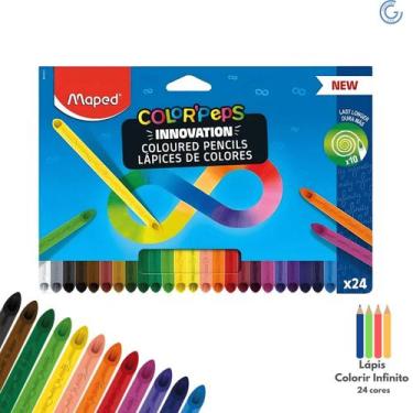 Imagem de Lapis Cor 24 Cores Infinity Colorpeps Maped