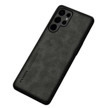 Imagem de Capinha Capa Protetora Couro Luxo Estilo Camurça Para Samsung Galaxy S25 Ultra – Anti Impacto Elegante, Acabamento Premium, Proteção Completa