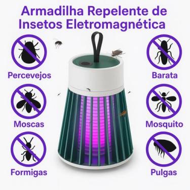 Imagem de Mata Pernilongos USB Luz UV Compacta Para Viagens Portátil Silenciosa 