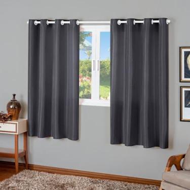 Imagem de Cortina Jasmim Para Sala Quarto Oxford Liso 2,80 X 1,70 Metros - Vitor