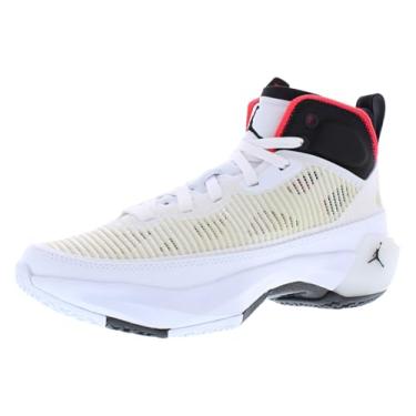 Imagem de Nike T nis de basquete infantil Air Jordan XXXVII (GS), Branco/sirene vermelho/preto, 6.5 Big Kid