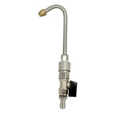 Imagem de Baoblaze Extensão para lavadora de alta pressão, peças de haste de limpeza, conexão rápida de 1/4, bico de pulverização em leque de 25 graus, U Shape