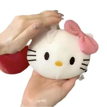 Imagem de Hello Kitty My Melody Girl Cute Girly Heart Espuma De Banho Bola Flor 