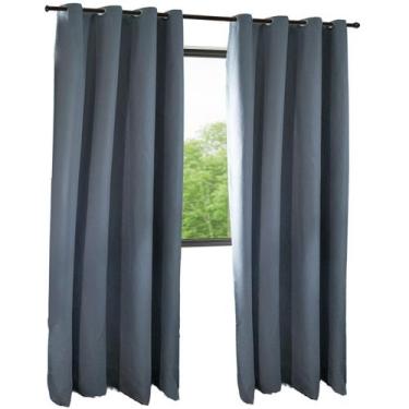 Imagem de Cortina Tecido Blackout 270cm X 230cm Eclipse Simple Cinza - CASA ANTO