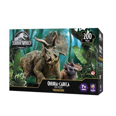 Imagem de Quebra-Cabeça Triceratops Jurassic World 200 Peças - Mimo