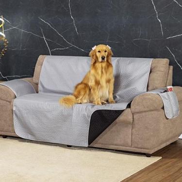 Imagem de Capa Protetora De Sofá 2 Lugares Padrão Dupla Face Impermeável - Vitor