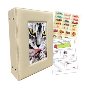 Imagem de Álbum de Fotos 500 Fotos 10x15 Porta Retrato na Capa com Adesivos (Areia)