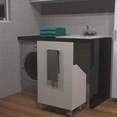 Imagem de Nicho Para Tanque Lavanderia Gabinete Multiuso Com Alça - Decora Via N