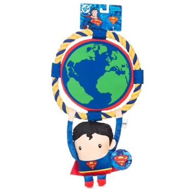 Imagem de DC Comics Brinquedo de puxar e mastigar Superman de 20 cm para cães, produto oficialmente licenciado pela DC Super Heroes Pet