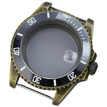 Imagem de FEIYASHI NH35 Caixa de relógio bronze 40 mm modificação de aço inoxidável para movimento Nh34 Nh36 Nh38 peças de relógio Sub GMT, NH35 NH34/36/38 movimento + tampa inferior de vidro 1, Caixa de