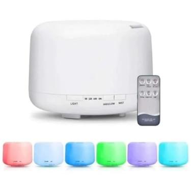 Imagem de Difusor Eletrico Aroma Ultrassonico Com Led Branco (300ml)