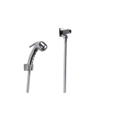 Imagem de Chuveirinho Manual em ABS Cromado com Desviador Quadrado - AMG Metais,
