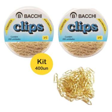 Imagem de Mini Clips para Convites Niquelado N05 Bacchi Dourado 400un Individual