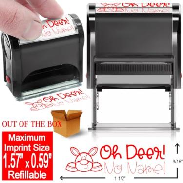 Imagem de Bertiveny Carimbos de autotinta para professores para notas de professores para material de sala de aula (sem nome)