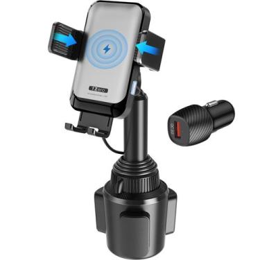 Imagem de Carregador de carro sem fio 1Zero Auto Clamping Cup Holder 15W