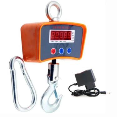 Imagem de Balança Digital Guindaste 1000kg Bateria Bivolt