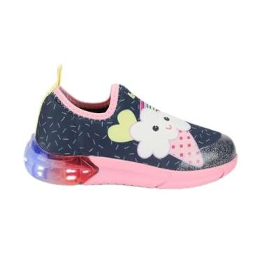 Imagem de Tênis Infantil Bibi Space Azul Marinho e Rosa de Sorvete 24