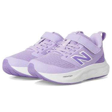 Imagem de New Balance Tênis de corrida unissex infantil Fresh Foam 625 V1 Hook & Loop, Violet Crush/Lilás Glo/Branco, 15