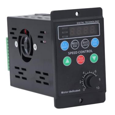 Imagem de Fafeicy Inversor de Controle de Velocidade do Motor 3 Fases Frequência Variável 400W 2A 0.1 a 400HZ Entrada 1PH Saí 3PH Perfeito para Bombas de Água Fãs