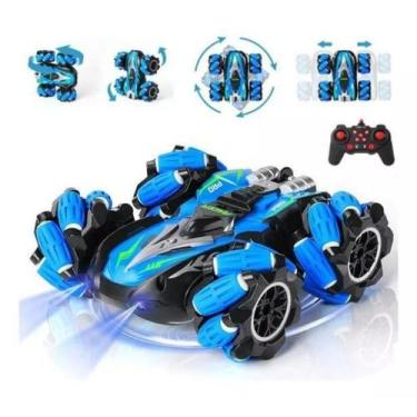 Imagem de Carrinho Controle Remoto Acrobático Stunt Racing Drift Gira 360 Muito 