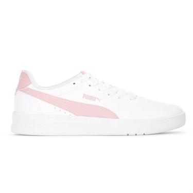 Imagem de Tênis Puma Court Lally BDP Branco e Rosa - Feminino - 37 - Branco