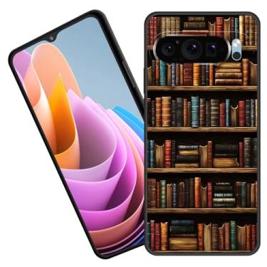 Imagem de BFUKVOU Capa protetora para Pixel 10 Pro XL, borracha de silicone macio premium para Google Pixel 10 Pro XL 6,8 polegadas 2025, estante vintage