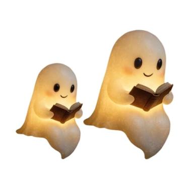 Imagem de FashionCha 2 Peças de Lâmpadas Decorativas Fofas para Livros de Leitura, Decoração de Halloween, Design Criativo, Luz Noturna LED Assustadora para Casa E Quarto