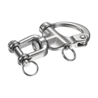 Imagem de PATIKIL Manilha de liberação rápida de 3,4 polegadas, aço inoxidável 316, fixa, manilha, veleira, conector para acampamento ao ar livre, navios náuticos, corrente de içamento industrial para animais
