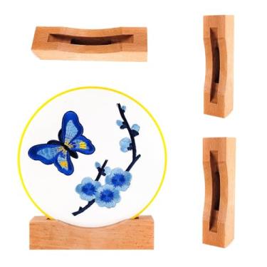 Imagem de YUNHAN Suporte Para Bordado, Adequado Quadros De Ponto Cruz, Colo, Pacote Com 3 Kits Bastidor (Adequado A 6,7 Pol.)