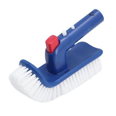Imagem de GLOGLOW Brush de Etapa de Piscina Rotativa, Material de Abdomínio Premium, Alça de 180 Graus, Lavador de Canto Fino para Piscinas e Banheiras de Hidromassagem Acima