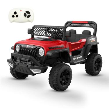 Imagem de Carro Eletrico Bang Toys Jipe Adventure Vermelho 12V Controle