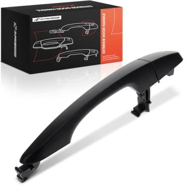 Imagem de A-Premium Maçaneta externa do lado do passageiro dianteiro direito compatível com Hyundai Tucson 2016-2021, sem sistema de chave inteligente, preto com primer