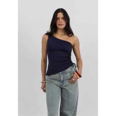 Imagem de Blusa Regata Assimétrica Marinho - Martina Oficial, P