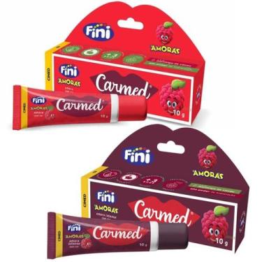 Imagem de Kit Fini Carmed Hidratante Labial Diário Amora Clara Escura