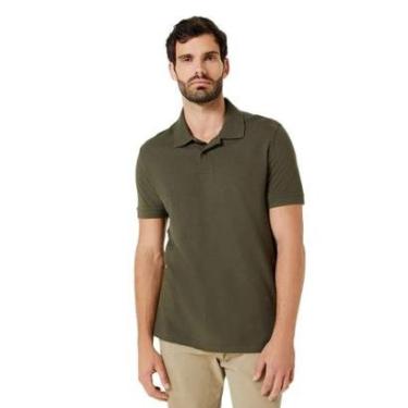 Imagem de Camisa Polo Básica Masculina Hering Em Piquet Verde-Masculino