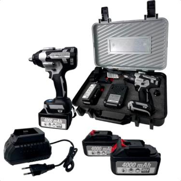 Imagem de Chave de impacto a Bateria 21V 4Ah 1/2" Brushless com 2 baterias - SGT-7507-PRO - Sigma (110V/220V)