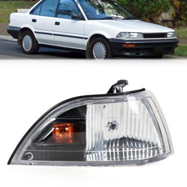 Imagem de YAENSYB Luz de canto frontal para Toyota Corolla AE90 E90 1989-1992 Lâmpada de condução diurna de neblina direita