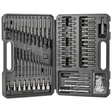 Imagem de Kit Brocas de Chaves 109 Peças com Estojo, BLACKDECKER BDA91109, Preto
