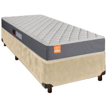 Imagem de Cama Box Perola Solteiro + Colchão D23 Pro Inducol
