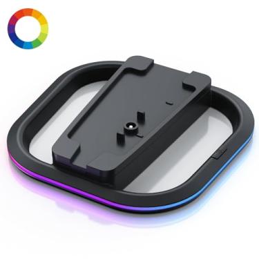 Imagem de APTGAME Vertical Stand for PlayStation Pro Consoles/PS5/PS5 Slim Console Disc and Digital, PlayStation 5 Accessories Stable Stand with 7 RGB Lights,Non-Slip Base Easy Installation (Black)