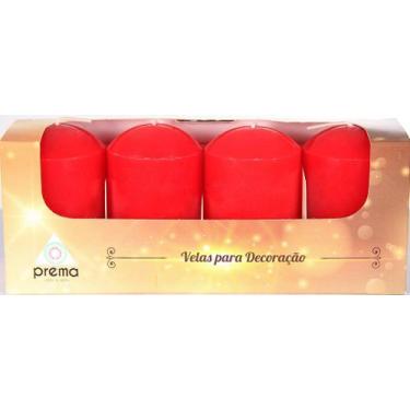Imagem de Cilindro de Velas na Caixinha com 4 Unidades - 7,5cm de Altura e 5,0cm