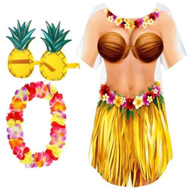 Imagem de Camisa de biquíni com capa de camisa Jeyiour, roupa feminina engraçada