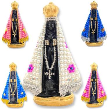 Imagem de Imagem de Nossa Senhora Aparecida Manto Com Pérolas - Europio, Branco