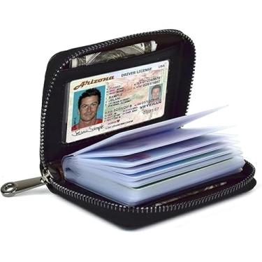 Imagem de Carteira masculina com bloqueio de RFID – fina, leve e à prova d'água – Proteja seus cartões em movimento – uma escolha de presente atenciosa, Preto, Lazer
