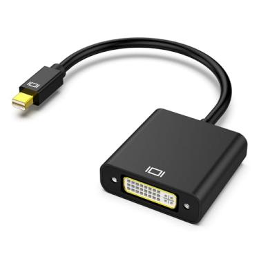Imagem de Mini DisplayPort para DVI, Mini DP para DVI banhado a ouro (compatível com Thunderbolt) adaptador macho para fêmea compatível com MacBook Air/Pro, Microsoft Surface Pro/Dock, monitor, projetor e mais