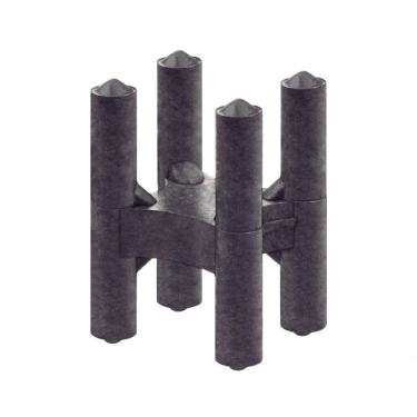 Imagem de Espaçador Plástico Tramontina Tipo Cadeirinha 25x30mm Para Ferragens Saco Com 100 Unidades