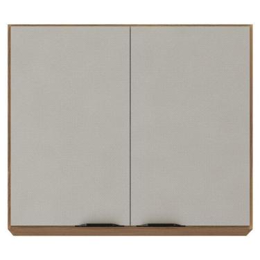 Imagem de Armário Aéreo Para Cozinha Firenze 2 Portas Amêndola Touch Nude Prime Tx - Demóbile