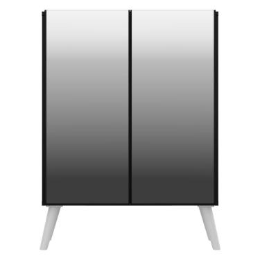 Imagem de Aparador Cantinho do Café e 2 Portas Multimóveis Preto