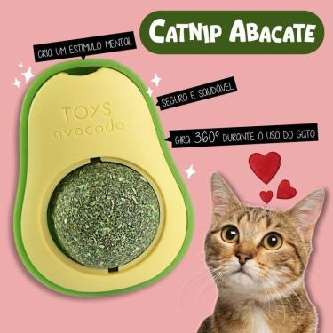 Imagem de Catnip Abacate Brinquedo para Gatos 360° Atiça Curiosidade